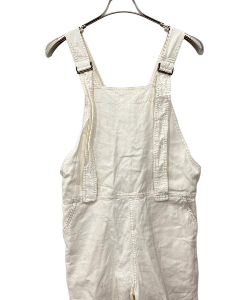 UNFIL（アンフィル）unfil (アンフィル) ペーパーリネンサロペット ホワイト サイズ:1の古着・服飾アイテム