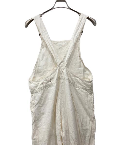 UNFIL（アンフィル）unfil (アンフィル) ペーパーリネンサロペット ホワイト サイズ:1の古着・服飾アイテム