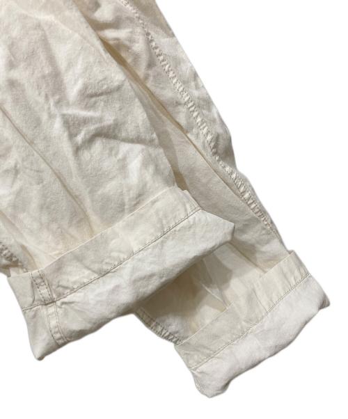 UNFIL（アンフィル）unfil (アンフィル) ペーパーリネンサロペット ホワイト サイズ:1の古着・服飾アイテム
