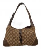 GUCCIグッチ）の古着「ジャッキー ワンショルダーバッグ」｜ブラウン