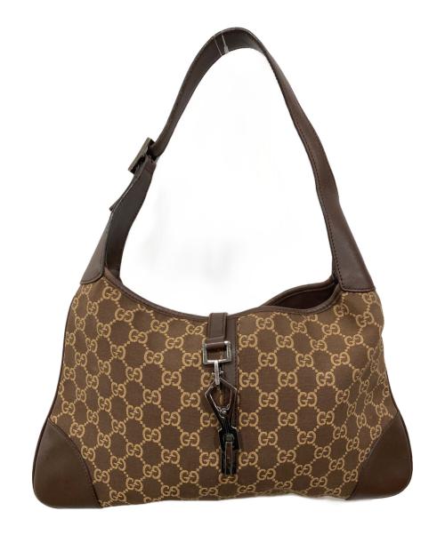 GUCCI（グッチ）GUCCI (グッチ) ジャッキー ワンショルダーバッグ ブラウンの古着・服飾アイテム