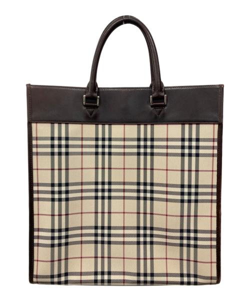 BURBERRY（バーバリー）BURBERRY (バーバリー) ノバチェック トートバッグ ベージュの古着・服飾アイテム