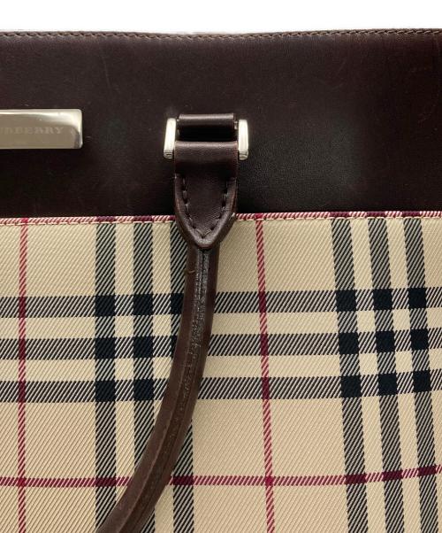 BURBERRY（バーバリー）BURBERRY (バーバリー) ノバチェック トートバッグ ベージュの古着・服飾アイテム