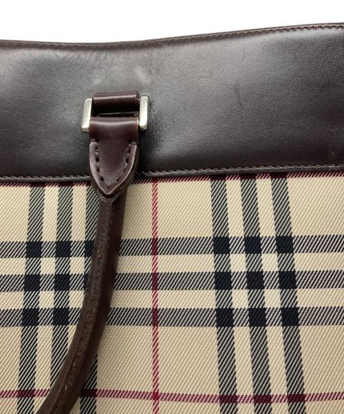 BURBERRY（バーバリー）BURBERRY (バーバリー) ノバチェック トートバッグ ベージュの古着・服飾アイテム