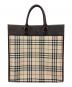 BURBERRY (バーバリー) ノバチェック トートバッグ ベージュ：17000円