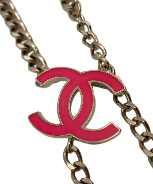 CHANEL（シャネル）CHANEL (シャネル) ココマークチェーンベルト レッドの古着・服飾アイテム