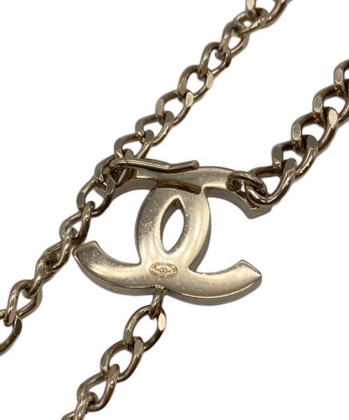 CHANEL（シャネル）CHANEL (シャネル) ココマークチェーンベルト レッドの古着・服飾アイテム