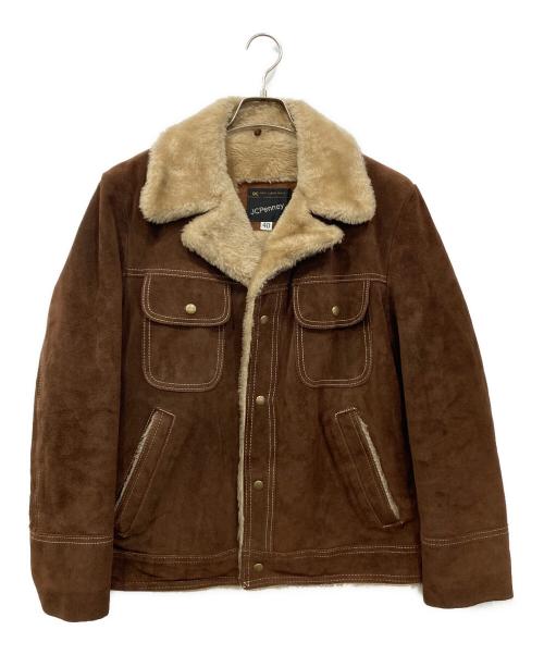 J.C.PENNY（ジェーシーペニー）J.C.PENNY (ジェーシーペニー) スウェードジャケット ブラウン サイズ:40の古着・服飾アイテム