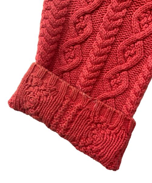 POLO JEANS CO.（ポロジーンズカンパニー）POLO JEANS CO. (ポロジーンズカンパニー) ケーブルニットパーカー レッド サイズ:XLの古着・服飾アイテム