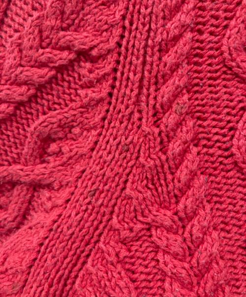 POLO JEANS CO.（ポロジーンズカンパニー）POLO JEANS CO. (ポロジーンズカンパニー) ケーブルニットパーカー レッド サイズ:XLの古着・服飾アイテム