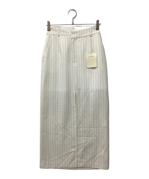 Sea Room lynn（シールームリン）Sea Room lynn (シールームリン) Waist asymmetry スリットスカート ホワイト サイズ:Sの古着・服飾アイテム