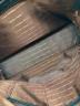 中古・古着 FUJITAKA (フジタカ) レザーショルダーバッグ ブラウン×グリーン：5000円