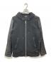 DIESEL（ディーゼル）の古着「レザー切替ジップパーカー」｜ブラック