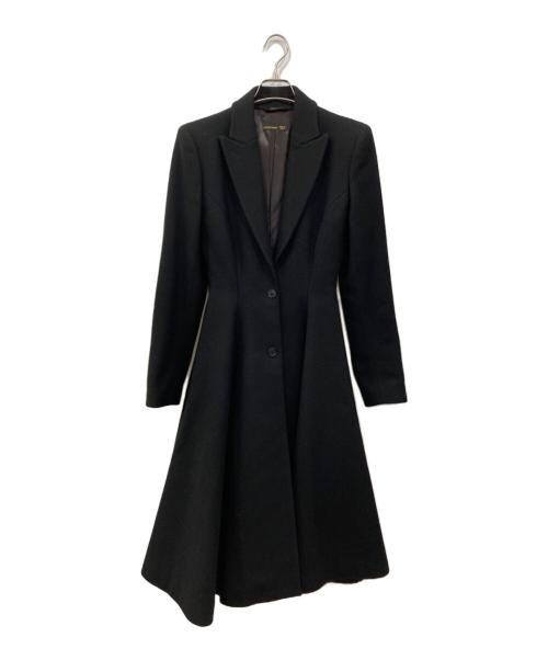 ALEXANDER McQUEEN（アレキサンダーマックイーン）ALEXANDER McQUEEN (アレキサンダーマックイーン) フレアラインドレスコート ブラック サイズ:SIZE 42の古着・服飾アイテム