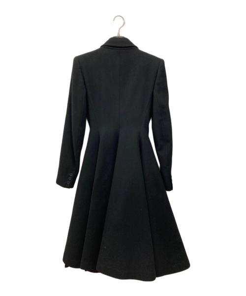 ALEXANDER McQUEEN（アレキサンダーマックイーン）ALEXANDER McQUEEN (アレキサンダーマックイーン) フレアラインドレスコート ブラック サイズ:SIZE 42の古着・服飾アイテム