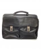 PRADAプラダ）の古着「オールレザー ドクターズバッグ」｜ブラック