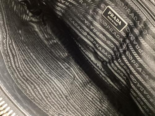 PRADA（プラダ）PRADA (プラダ) オールレザー ドクターズバッグ ブラックの古着・服飾アイテム
