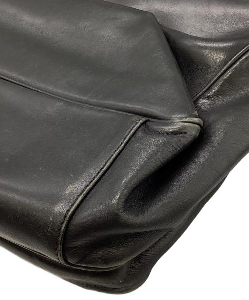 PRADA（プラダ）PRADA (プラダ) オールレザー ドクターズバッグ ブラックの古着・服飾アイテム