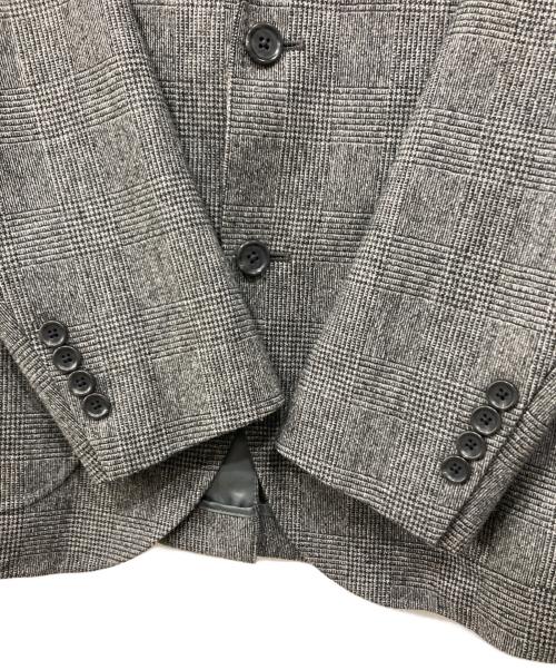 B:MING by BEAMS（ビーミングバイビームス）B:MING by BEAMS (ビーミングバイビームス) シルクネップ チェック ジャケット グレー サイズ:44の古着・服飾アイテム