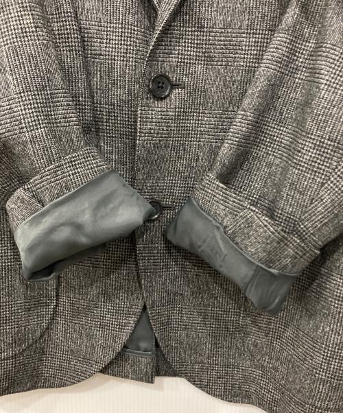 B:MING by BEAMS（ビーミングバイビームス）B:MING by BEAMS (ビーミングバイビームス) シルクネップ チェック ジャケット グレー サイズ:44の古着・服飾アイテム