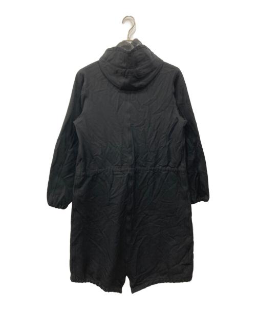 BLACK COMME des GARCONS（ブラックコムデギャルソン）BLACK COMME des GARCONS (ブラックコムデギャルソン) フーデッドコート ブラック サイズ:SIZE XSの古着・服飾アイテム