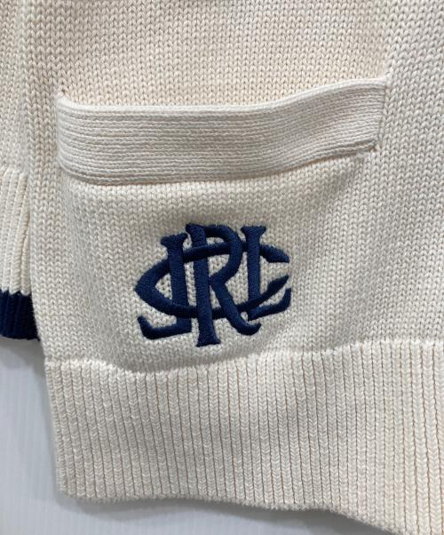 LAUREN RALPH LAUREN（ローレンラルフローレン）LAUREN RALPH LAUREN (ローレンラルフローレン) ニットカーディガン ホワイト サイズ:M 未使用品の古着・服飾アイテム