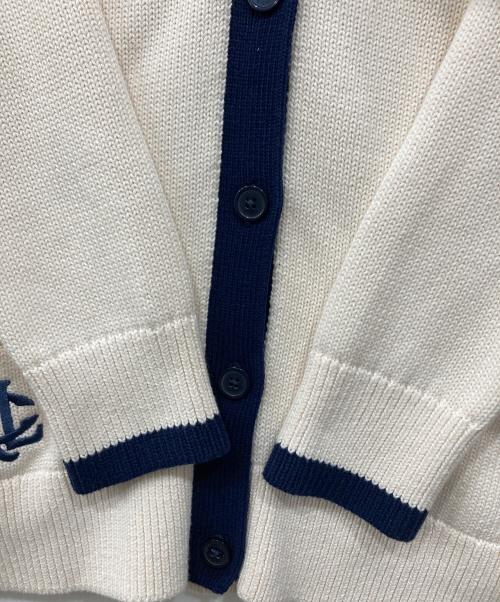 LAUREN RALPH LAUREN（ローレンラルフローレン）LAUREN RALPH LAUREN (ローレンラルフローレン) ニットカーディガン ホワイト サイズ:M 未使用品の古着・服飾アイテム