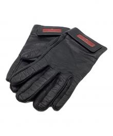 GUCCI（グッチ）の古着「レザーグローブ」｜ブラック