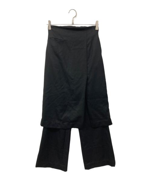 TODAYFUL（トゥデイフル）TODAYFUL (トゥデイフル) ウールレイヤードパンツ ブラック サイズ:SIZE36の古着・服飾アイテム