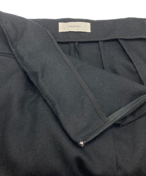 TODAYFUL（トゥデイフル）TODAYFUL (トゥデイフル) ウールレイヤードパンツ ブラック サイズ:SIZE36の古着・服飾アイテム