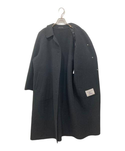 Burberry's（バーバリー）Burberry's (バーバリーズ) カシミヤブレンド ステンカラーコート ブラック サイズ:SIZE 11ARの古着・服飾アイテム