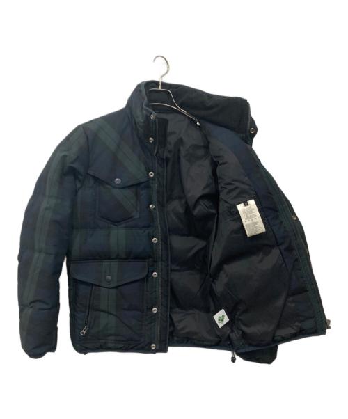 DIESEL（ディーゼル）DIESEL (ディーゼル) チェックダウンジャケット ネイビーグリーン サイズ:Mの古着・服飾アイテム