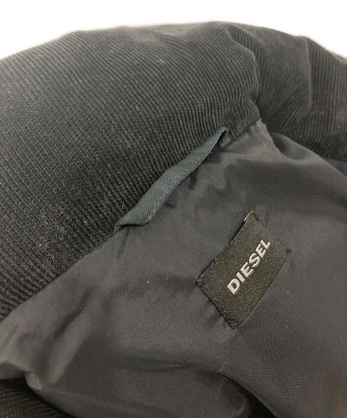 DIESEL（ディーゼル）DIESEL (ディーゼル) チェックダウンジャケット ネイビーグリーン サイズ:Mの古着・服飾アイテム