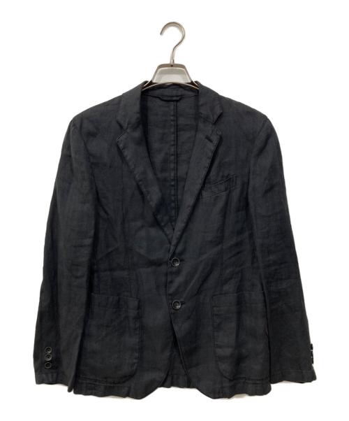 COMME CA MEN（コムサ・メン）COMME CA MEN (コムサ・メン) リネンジャケット ブラック サイズ:Sの古着・服飾アイテム