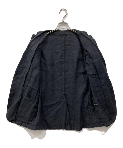 COMME CA MEN（コムサ・メン）COMME CA MEN (コムサ・メン) リネンジャケット ブラック サイズ:Sの古着・服飾アイテム