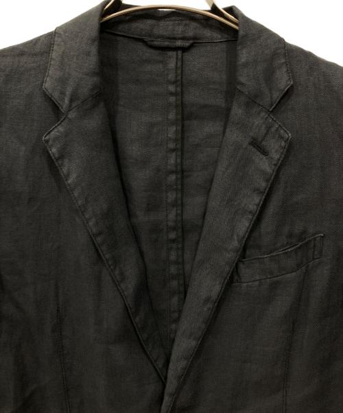 COMME CA MEN（コムサ・メン）COMME CA MEN (コムサ・メン) リネンジャケット ブラック サイズ:Sの古着・服飾アイテム