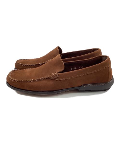 BARNEYS NEWYORK（バーニーズ・ニューヨーク）BARNEYS NEWYORK (バーニーズ・ニューヨーク) スウェードスリッポン ブラウン サイズ:7 1/2の古着・服飾アイテム