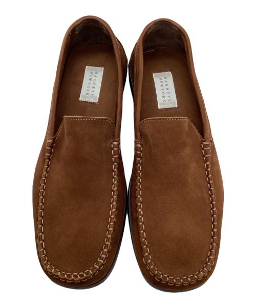 BARNEYS NEWYORK（バーニーズ・ニューヨーク）BARNEYS NEWYORK (バーニーズ・ニューヨーク) スウェードスリッポン ブラウン サイズ:7 1/2の古着・服飾アイテム