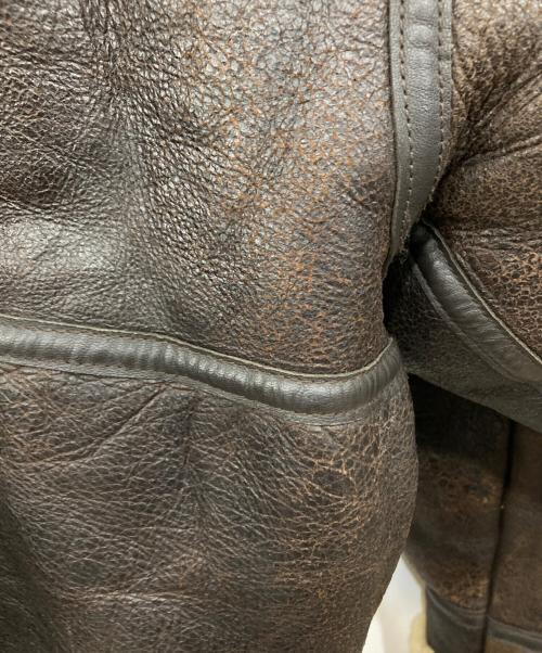 AVIREX（アヴィレックス）AVIREX (アヴィレックス) B-3ムートンジャケット ブラウン サイズ:38の古着・服飾アイテム