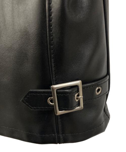 Schott（ショット）Schott (ショット) ステアハイド シングルライダースジャケット ブラック サイズ:40の古着・服飾アイテム