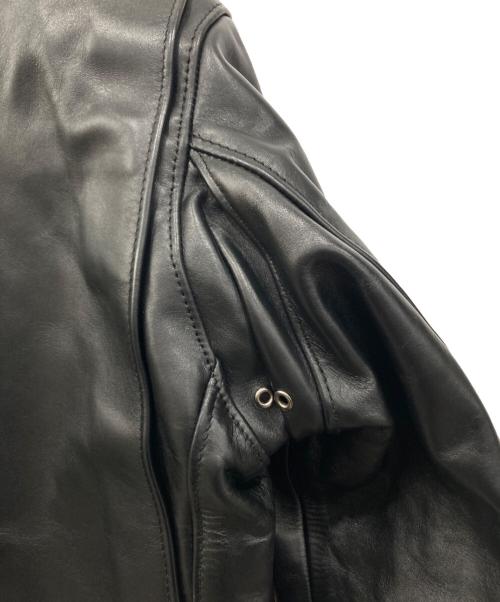 Schott（ショット）Schott (ショット) ステアハイド シングルライダースジャケット ブラック サイズ:40の古着・服飾アイテム