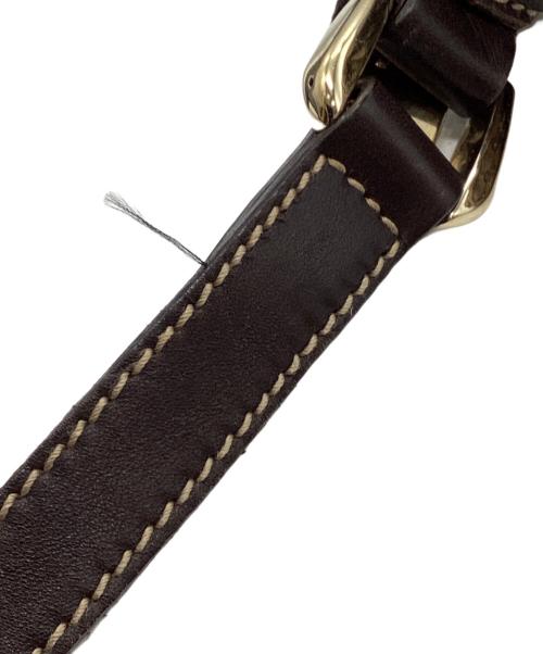 GUCCI（グッチ）GUCCI (グッチ) アビーGGキャンバスショルダーバッグ ブラウン×ベージュの古着・服飾アイテム