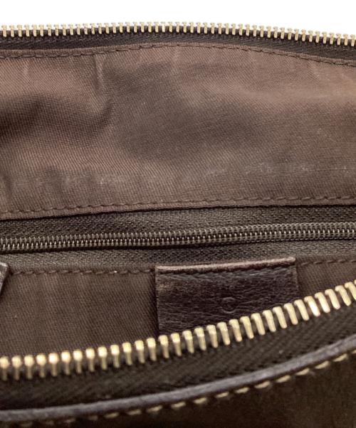 GUCCI（グッチ）GUCCI (グッチ) アビーGGキャンバスショルダーバッグ ブラウン×ベージュの古着・服飾アイテム