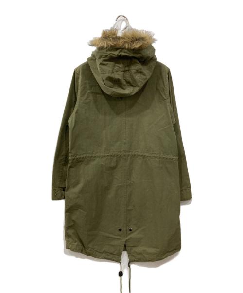 FRED PERRY（フレッドペリー）FRED PERRY (フレッドペリー) ファー付モッズコート カーキ サイズ:36の古着・服飾アイテム