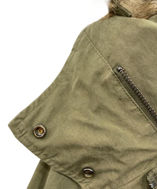 FRED PERRY（フレッドペリー）FRED PERRY (フレッドペリー) ファー付モッズコート カーキ サイズ:36の古着・服飾アイテム