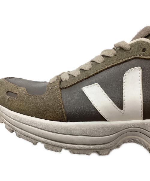 VEJA（ヴェジャ）VEJA (ヴェジャ) RICK OWENS (リックオウエンス) ローカットスニーカー グリーン×グレー サイズ:25.5cmの古着・服飾アイテム