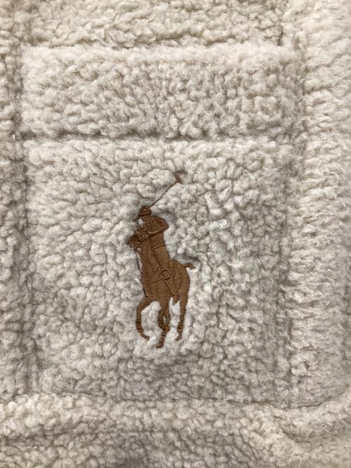 POLO RALPH LAUREN（ポロ・ラルフローレン）POLO RALPH LAUREN (ポロ・ラルフローレン) ボアポニー刺繍トートバッグ ベージュの古着・服飾アイテム