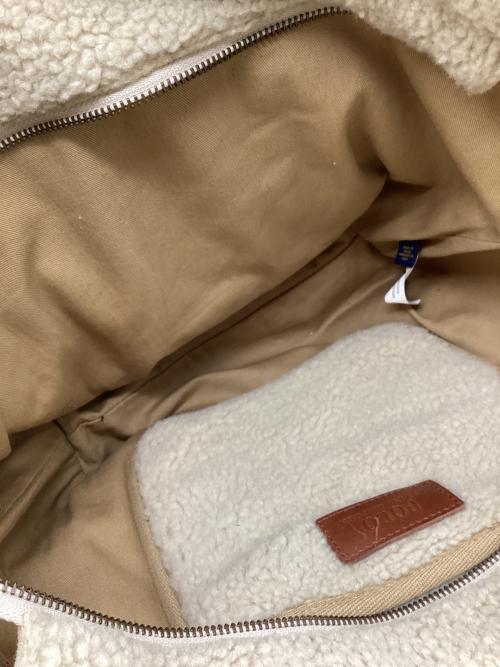 POLO RALPH LAUREN（ポロ・ラルフローレン）POLO RALPH LAUREN (ポロ・ラルフローレン) ボアポニー刺繍トートバッグ ベージュの古着・服飾アイテム