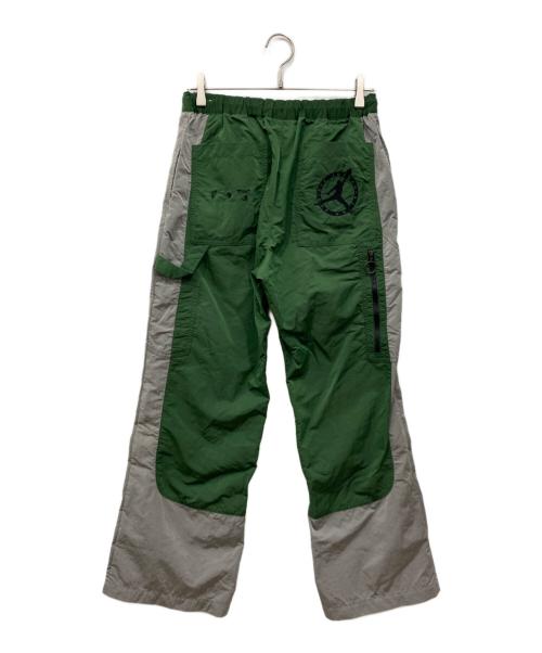 JORDAN（ジョーダン）JORDAN (ジョーダン) OFFWHITE (オフホワイト) トラックパンツ グリーン サイズ:Sの古着・服飾アイテム