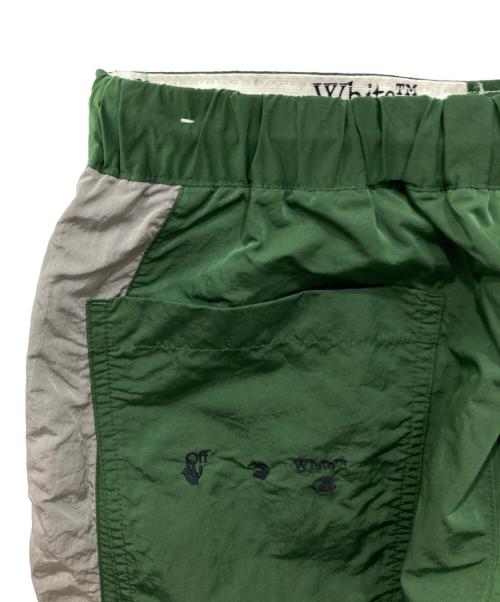 JORDAN（ジョーダン）JORDAN (ジョーダン) OFFWHITE (オフホワイト) トラックパンツ グリーン サイズ:Sの古着・服飾アイテム